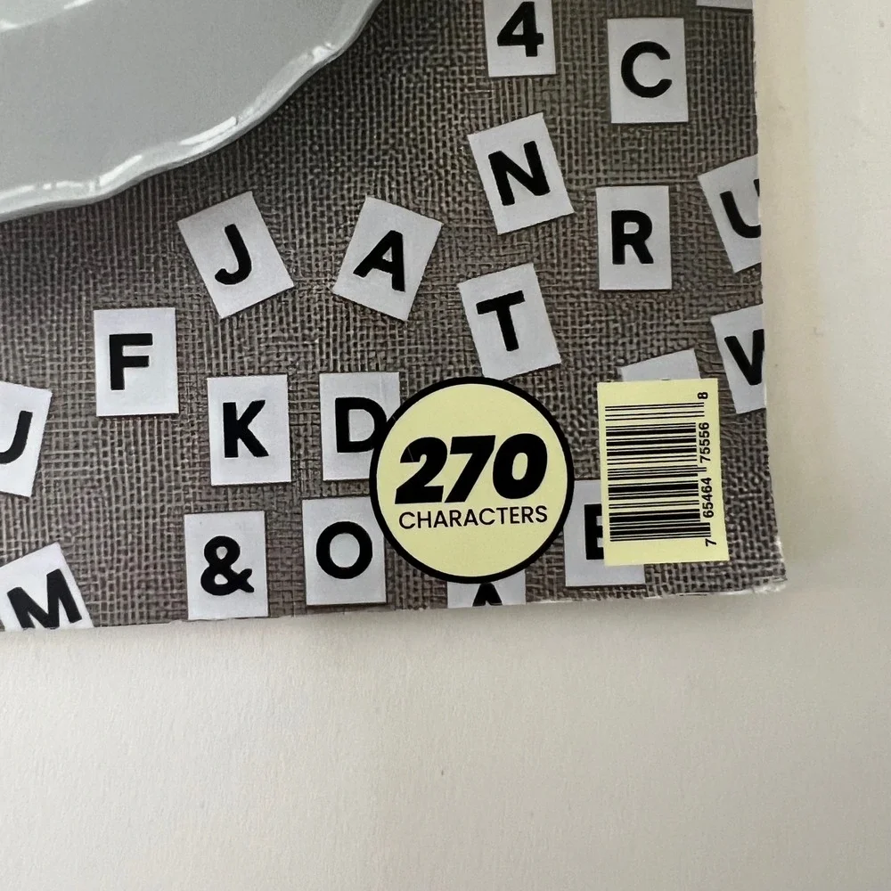 Suteka Home Decor Tattoos 270 per pack Black Small‎ Letters 0.2